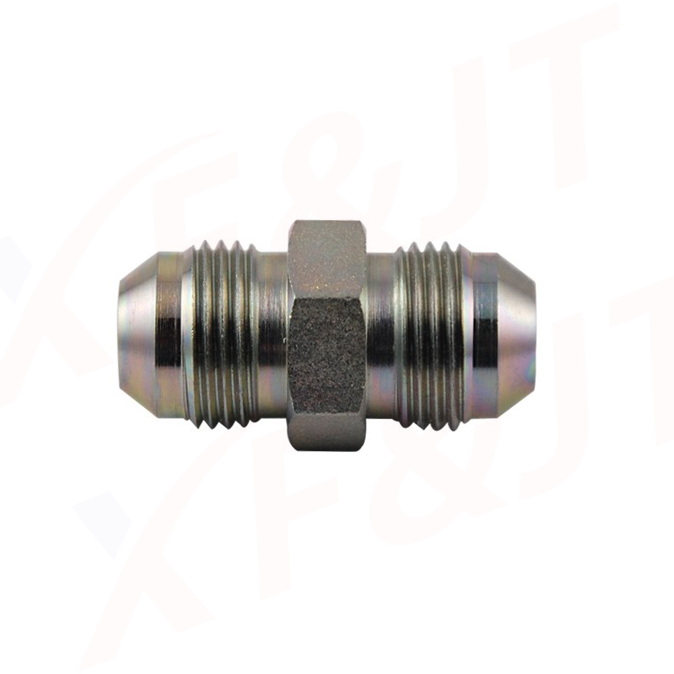 SAE flange adapter with male UN thread & 37° outer cone