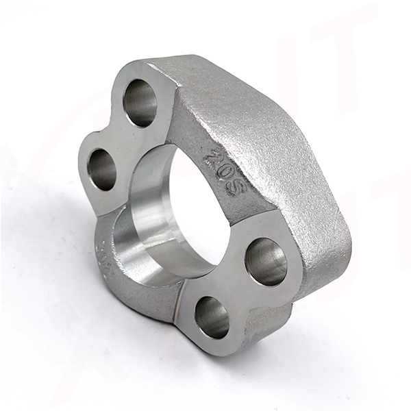 SAE flange clamp with thread